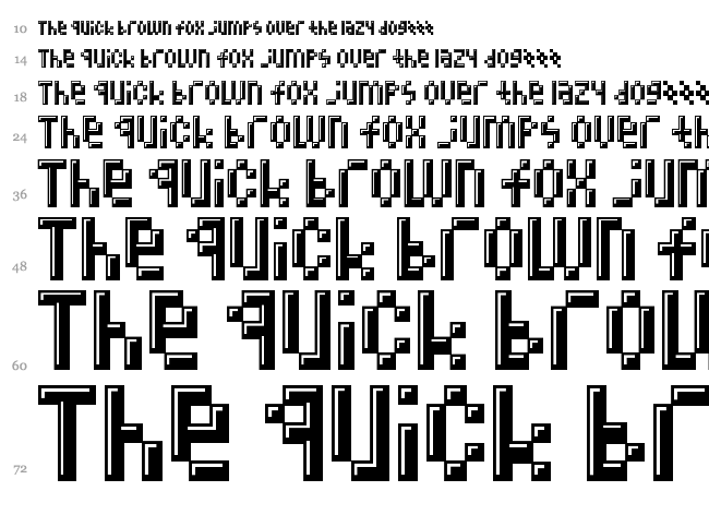 Megz font waterfall