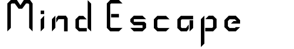 Mind Escape font