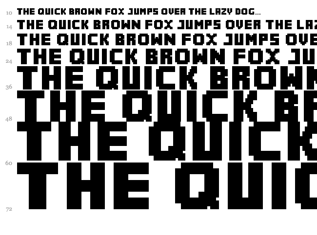 MineCrafter font waterfall
