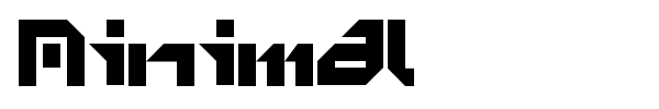 Minimal font