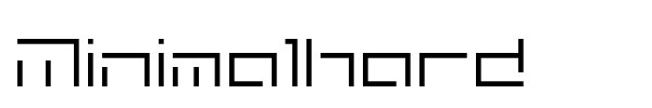 Minimalhard font