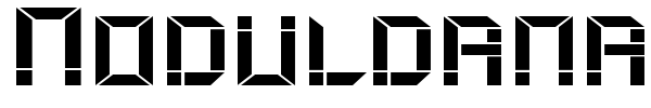 Moduldama font