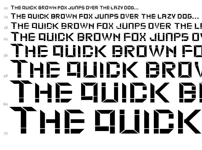 Moduldama font waterfall