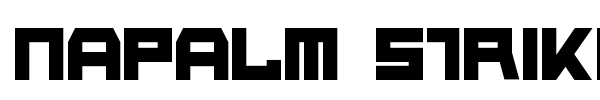 Napalm Strike font