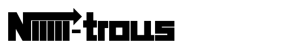 Niiiii-trous font
