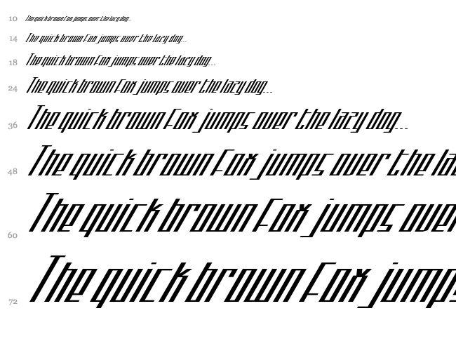 Noseblood font waterfall