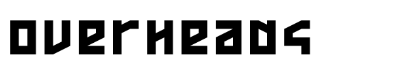 Overheads font