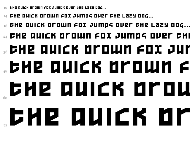 Overheads font waterfall