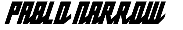 Pablo Narrow font