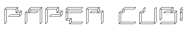 Paper Cube font