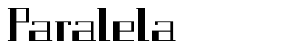 Paralela font