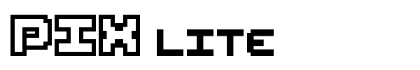 PIX lite font