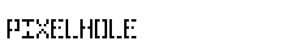 Pixelhole font