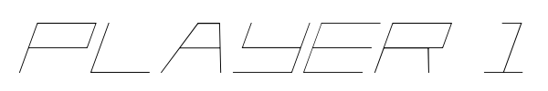Player 1 Up font
