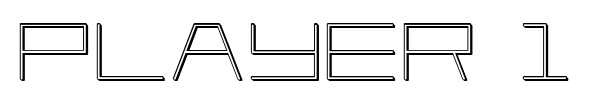 Player 1 Up font preview