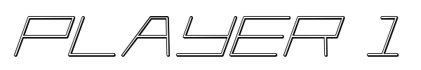 Player 1 Up font preview