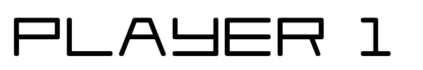 Player 1 Up font preview