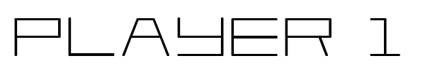 Player 1 Up font preview