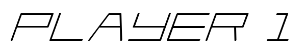 Player 1 Up font preview
