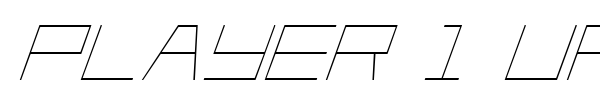 Player 1 Up font preview