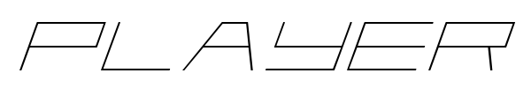 Player 1 Up font preview
