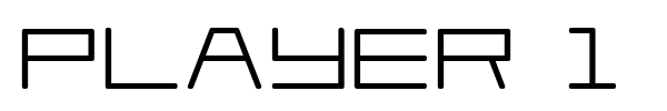 Player 1 Up font preview