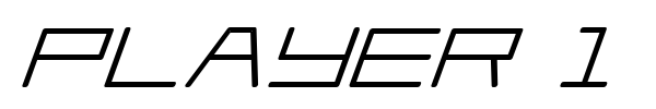 Player 1 Up font preview