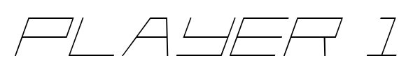Player 1 Up font preview