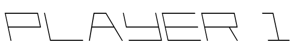 Player 1 Up font preview