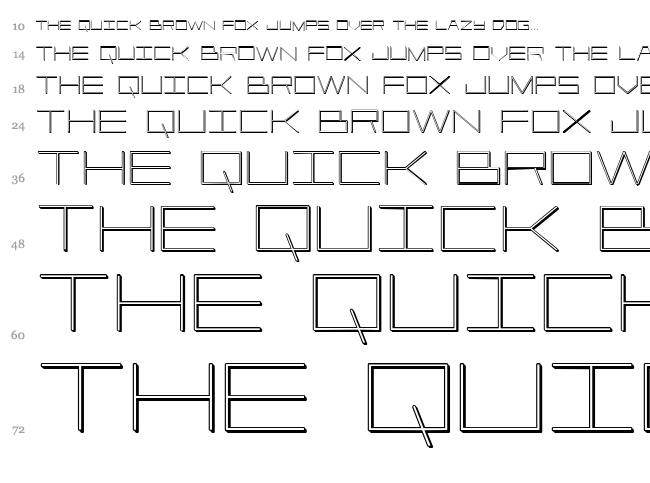Player 1 Up font waterfall