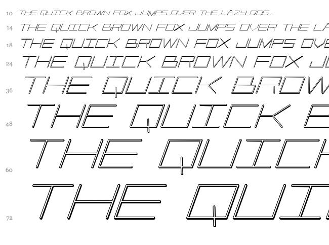 Player 1 Up font waterfall