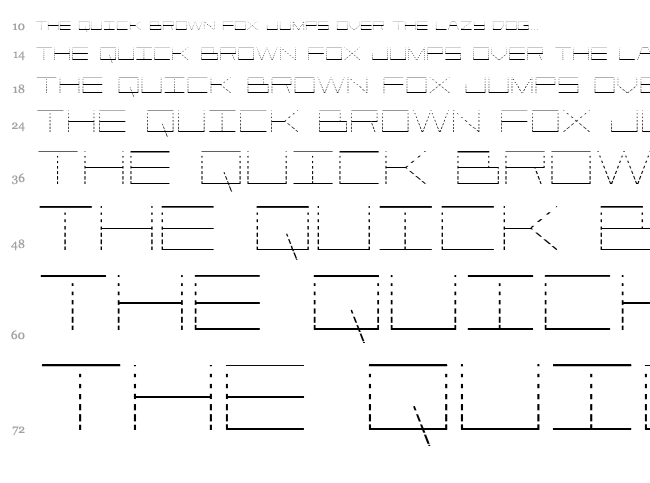 Player 1 Up font waterfall