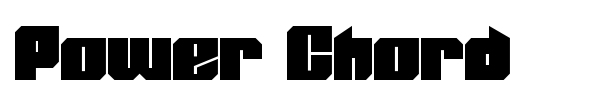 Power Chord font