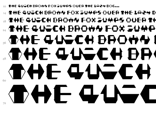 Prime font waterfall