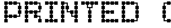 Printed Circuit Board-7 font