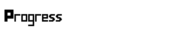 Progress font