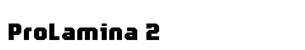 ProLamina 2 font
