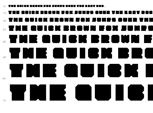 Qdrd font waterfall