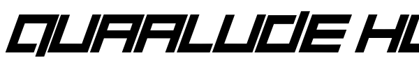 Quaalude hulk font preview