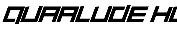 Quaalude hulk font preview