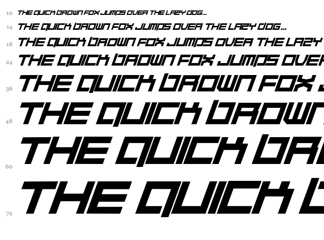 Quaalude hulk font waterfall