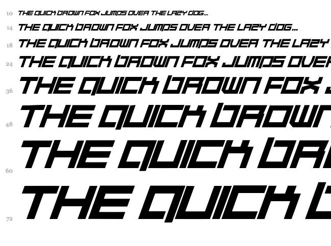 Quaalude hulk font waterfall
