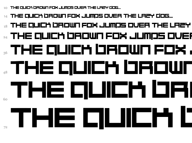 Quaalude hulk font waterfall