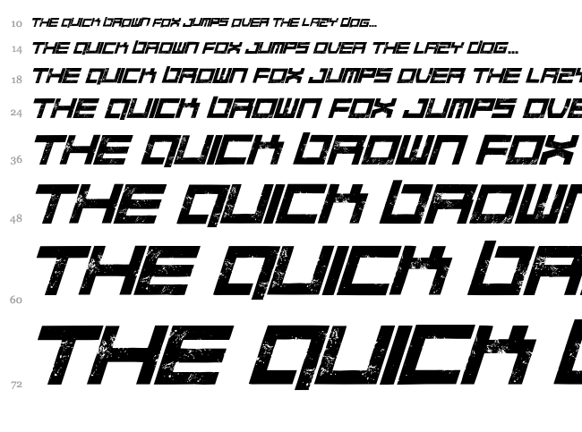 Quaaludes font waterfall