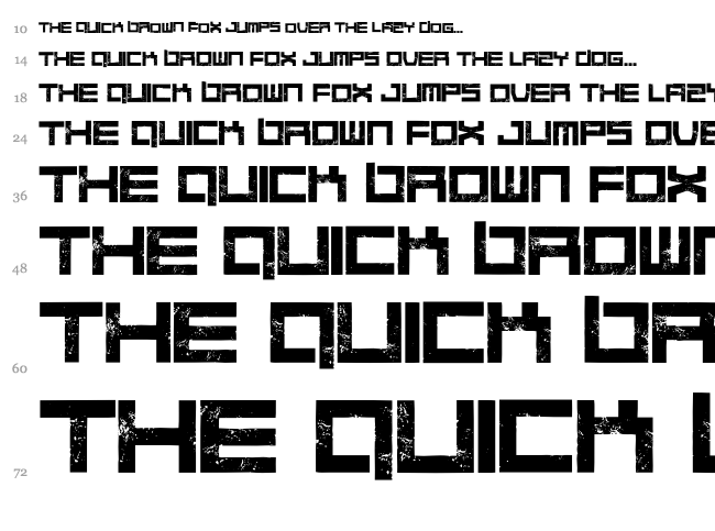 Quaaludes font waterfall