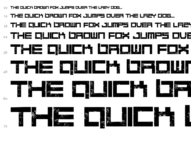 Quaaludes font waterfall