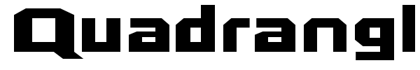 Quadrangle font