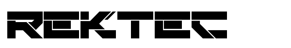 Rektec font
