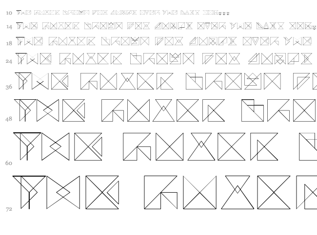 Remark font waterfall