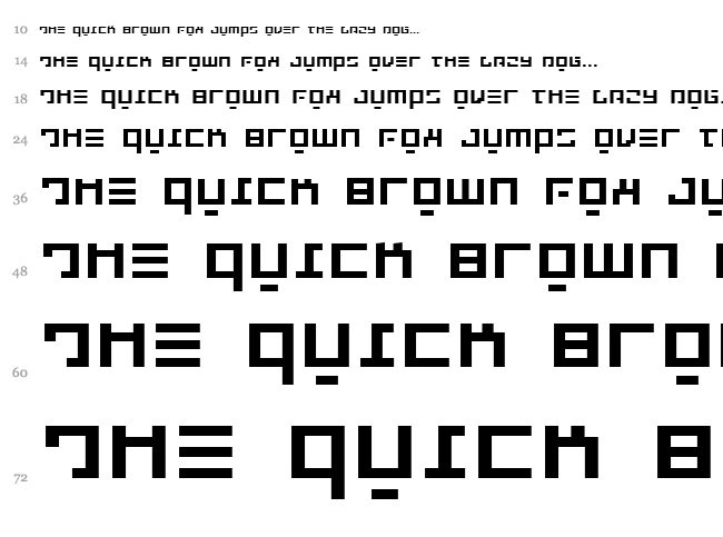 Repulsor font waterfall